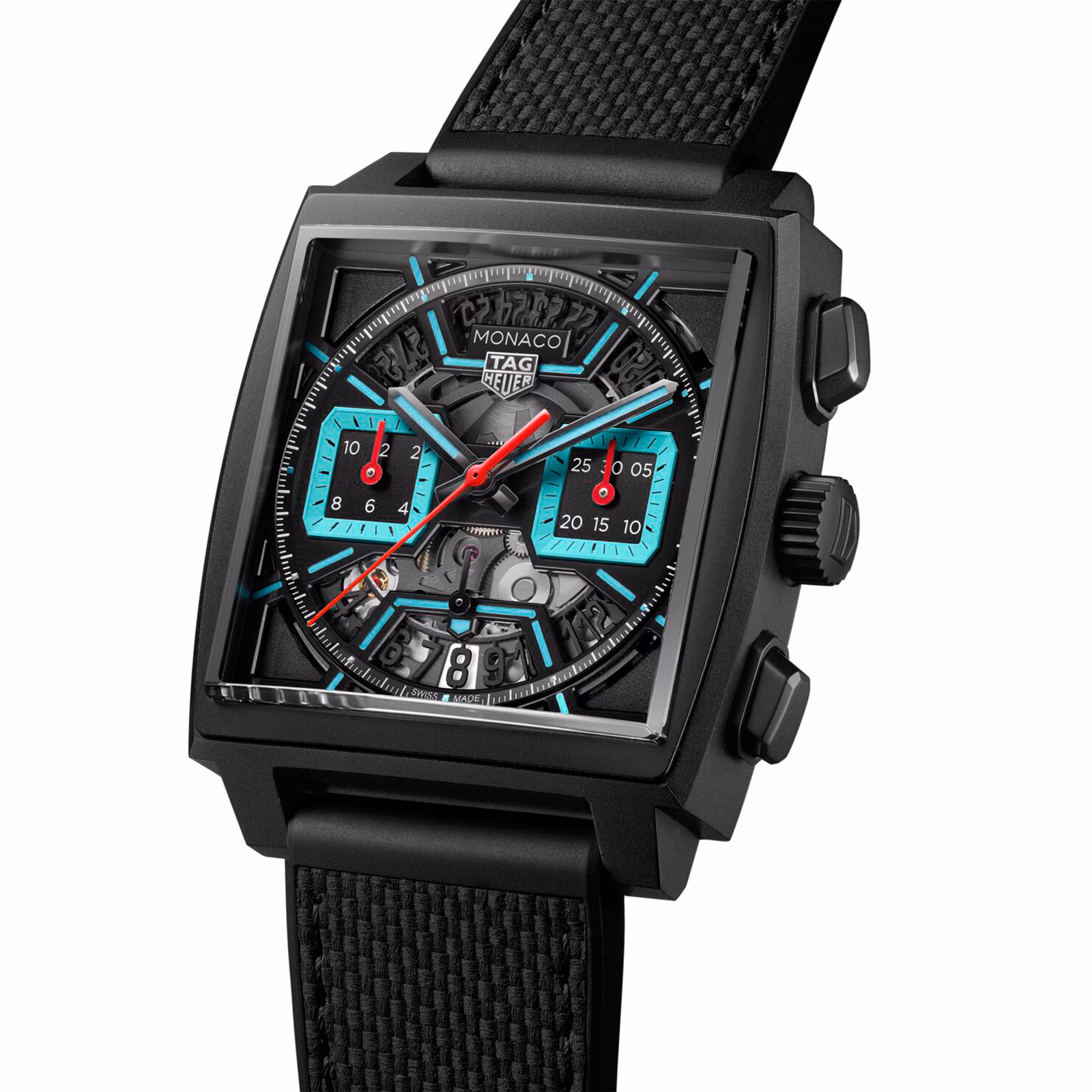 [2026 Mirror Grade]TAG Heuer Monaco Chronograph 39mm Mens Watch Titanium Turqouise CBL2184.FT6236