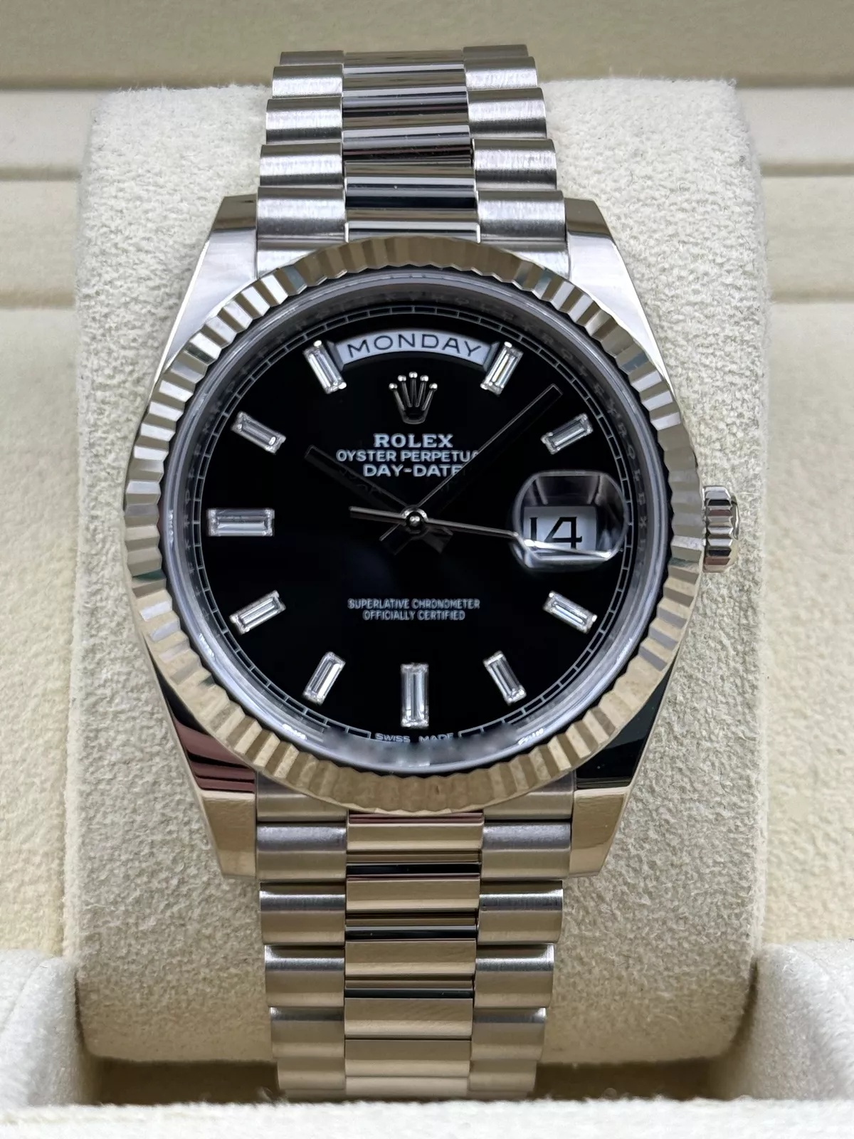 [2026 Mirror Grade]RLX  Day-Date 40mm  Black Diamonds Dial 228236-0004
