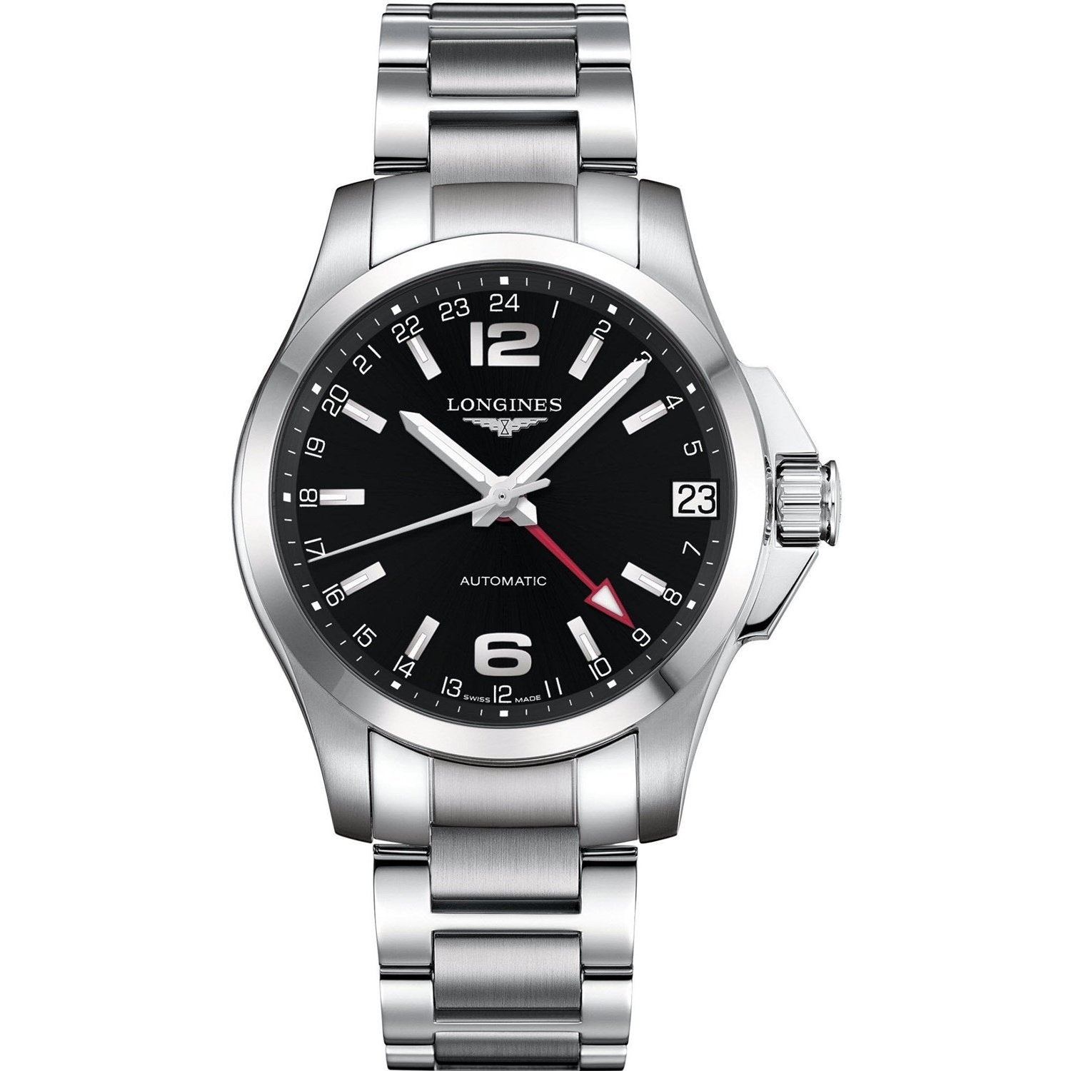 [2026 Mirror Grade]Longines Men's L3.687.4.56.6 Conquest Stainless Steel Watch