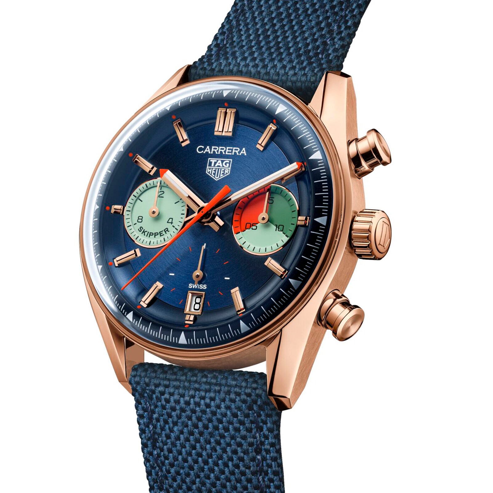 [2026 Mirror Grade]TAG Heuer Carrera Skipper Chronograph 39mm Mens Watch Blue CBS2241.FN8023