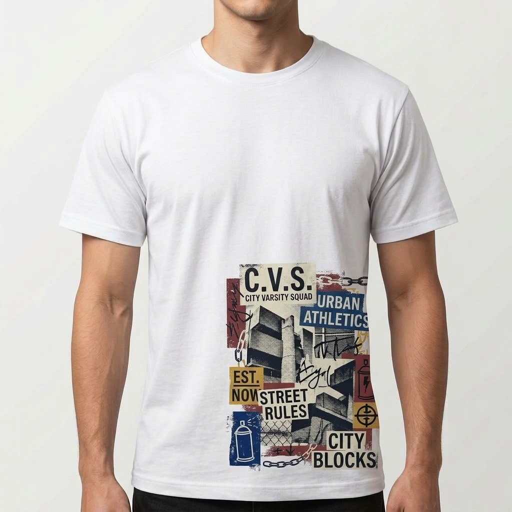 City Varsity Tee, Vintage Athletic Graphic T-Shirt, Unisex Streetwear Shirt CityTee3