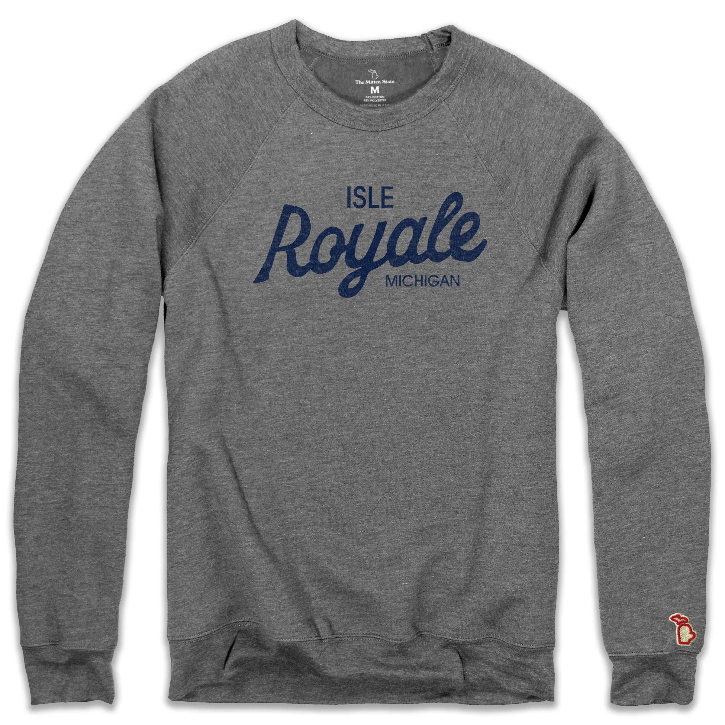 ISLE ROYALE SCRIPT FLEECE SWEATSHIRT (UNISEX)