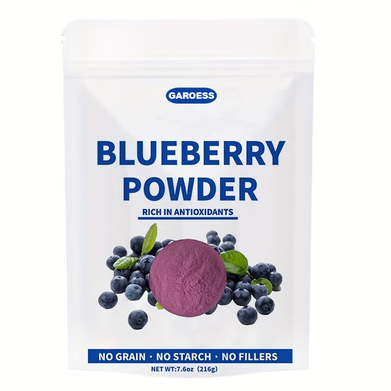 Organic Blueberry Powder, 7.6oz | Natural Fruit Powder | Wild Blueberry Source | No Additives | Perfect for Delicious Blueberry Powder In Beverages, Smoothies, Baking, And Milkshakes | Reusable Sealed Bag
