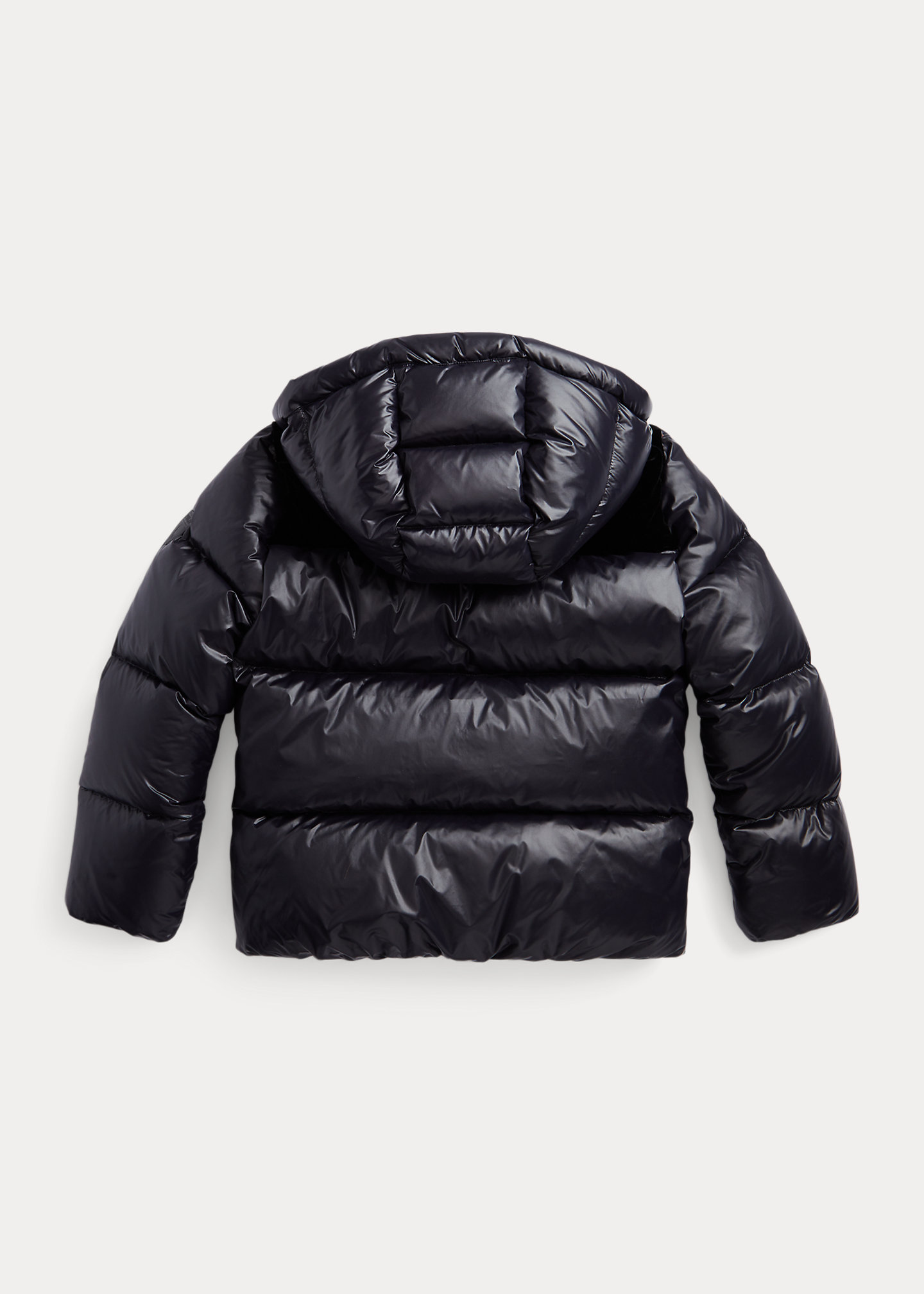 Water-Repellent Velvet-Trim Down Jacket