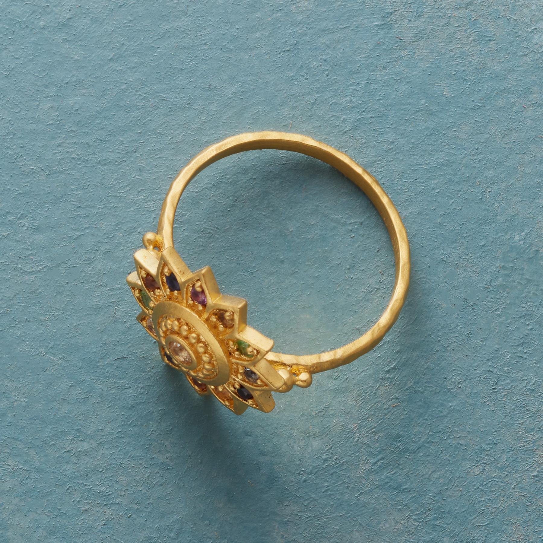 Vibrant Lotus Ring