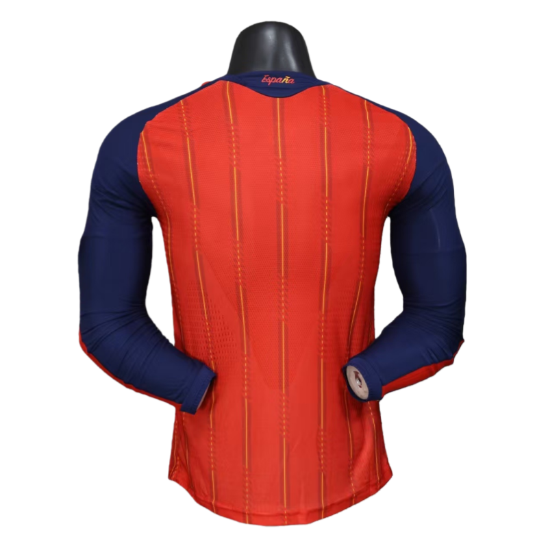 2026 Spain World Cup Home Long Sleeve Soccer Shirt Player edition
