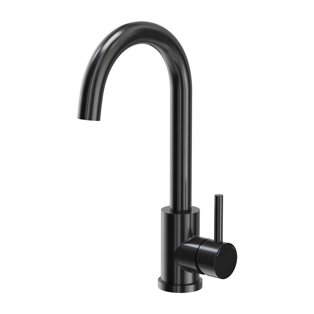 ROOT Zlewozmywak stalowy Mini Basic z baterią, czarny, 400 x 450 x 200 mm