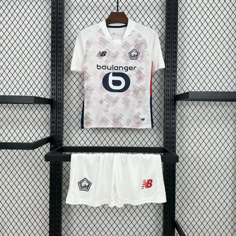 Lille OSC Soccer Jersey Away Kids Kit Jersey+Shorts 2024/25