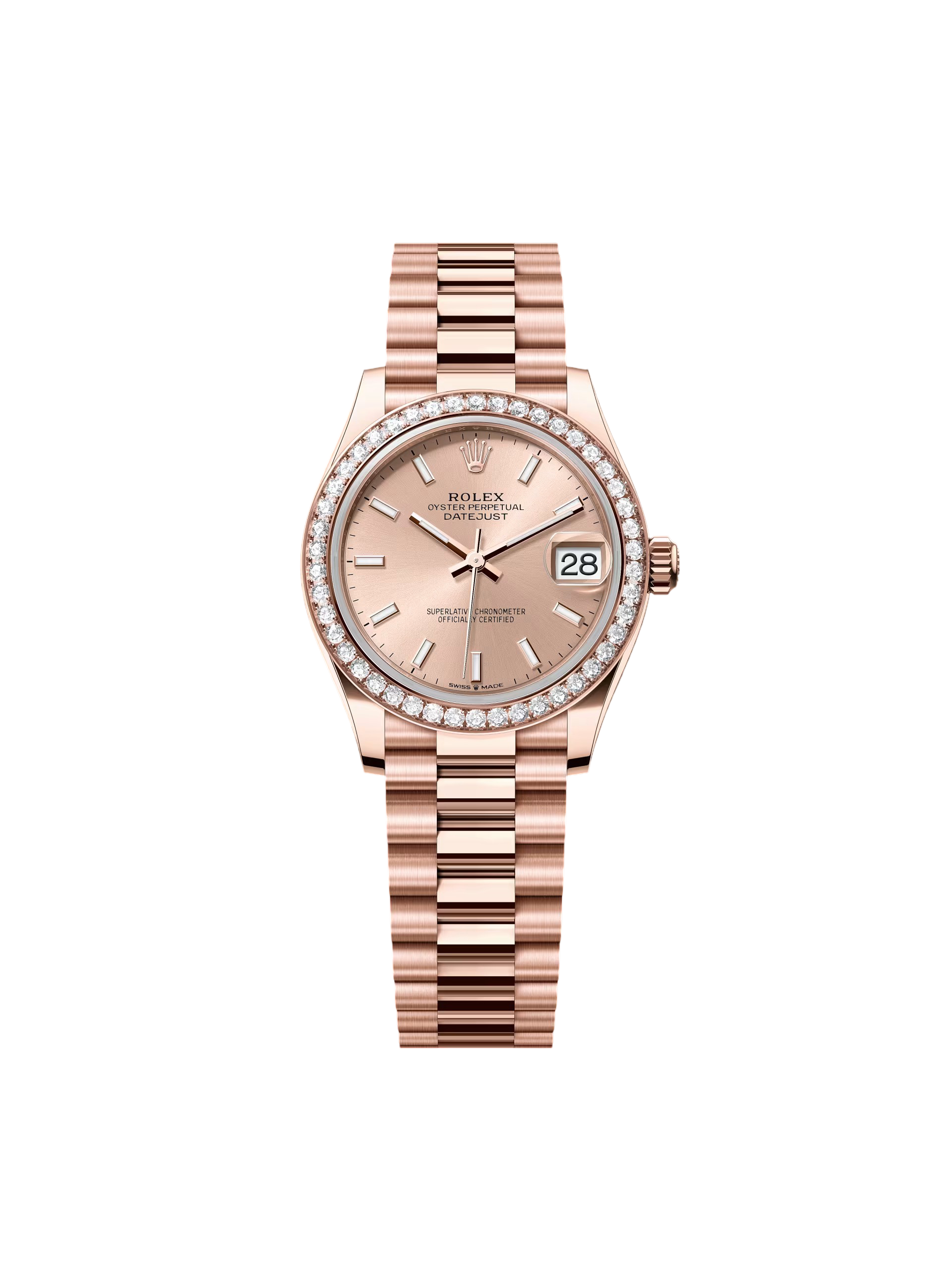 [2026 Mirror Grade]RLX Datejust m278285RBR-0018 Rosé 31mm Dial