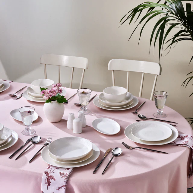 Ensemble de Vaisselle Karaca Forever Bone Artiste 53 Pièces Pour 12 Personnes