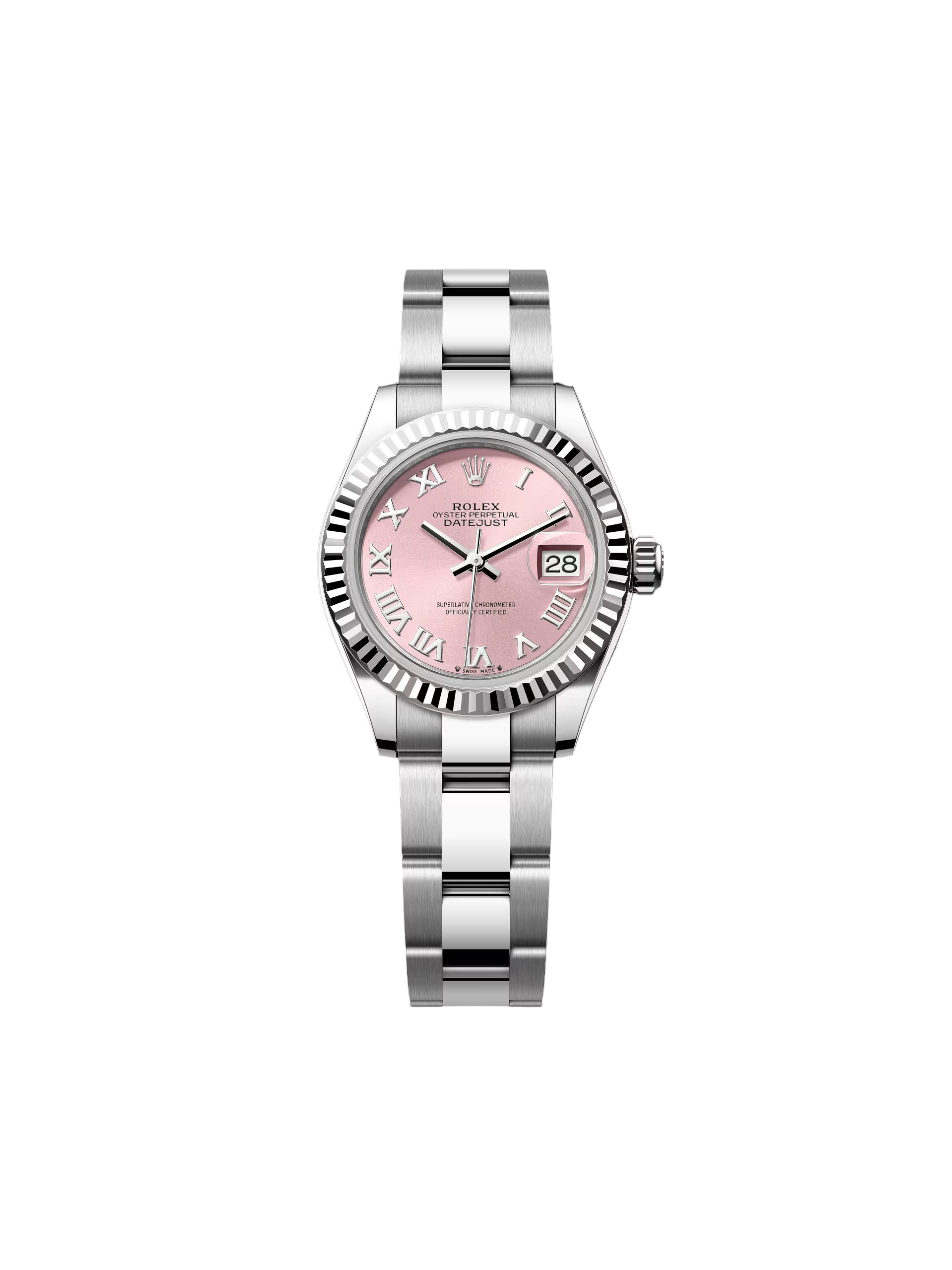 [2026 Mirror Grade]RLX Lady-Datejust 28mm 279174 Pink Roman Dial Oyster Bracelet