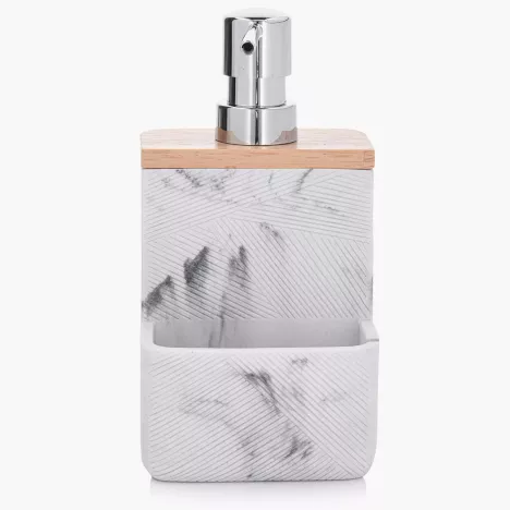 MARKA DUKA Dozownik do płynu do naczyń DUKA MODERN 200 ml biały szary