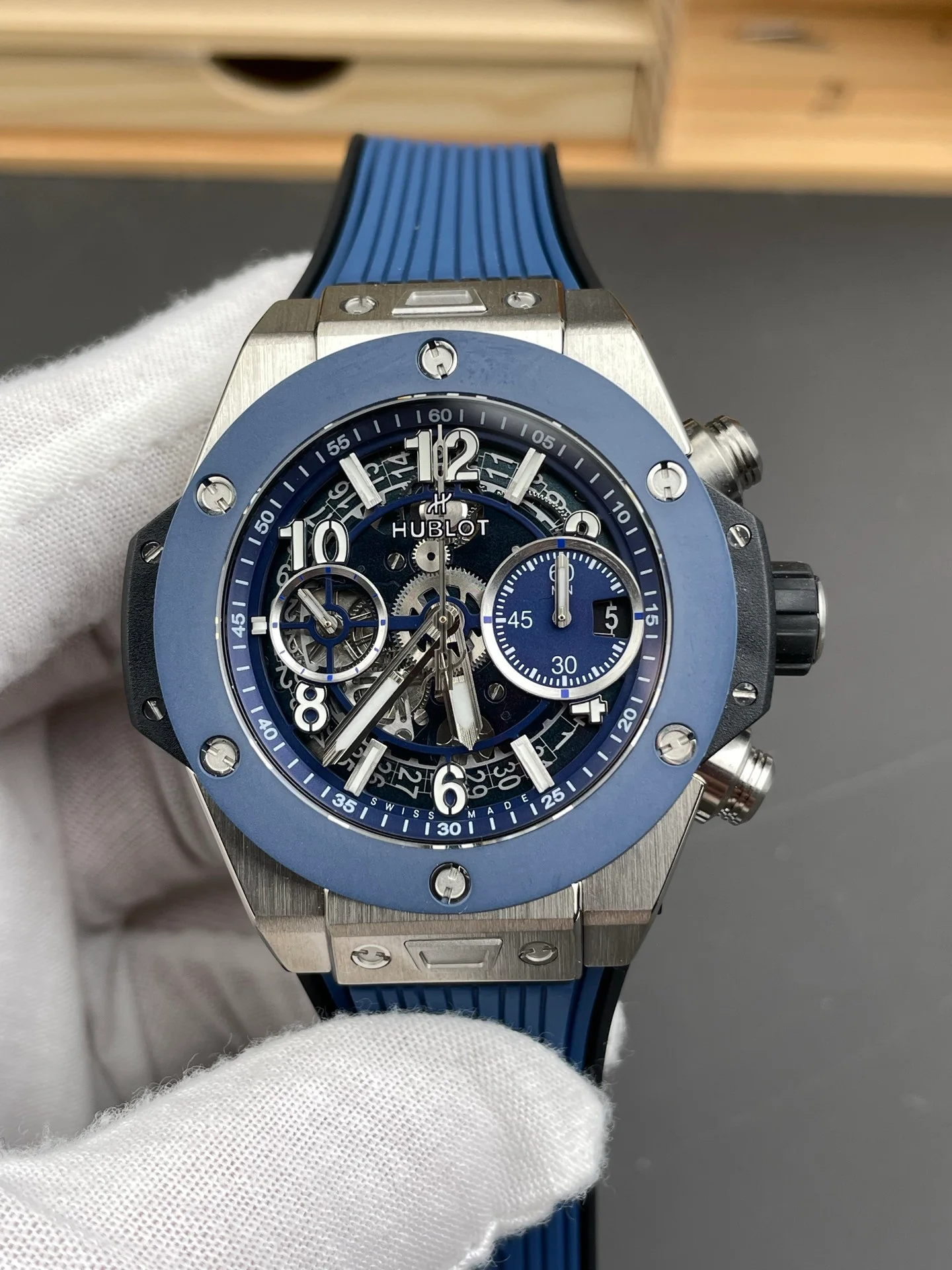 Big Bang Blue Ceramic Bezel Blue Dial