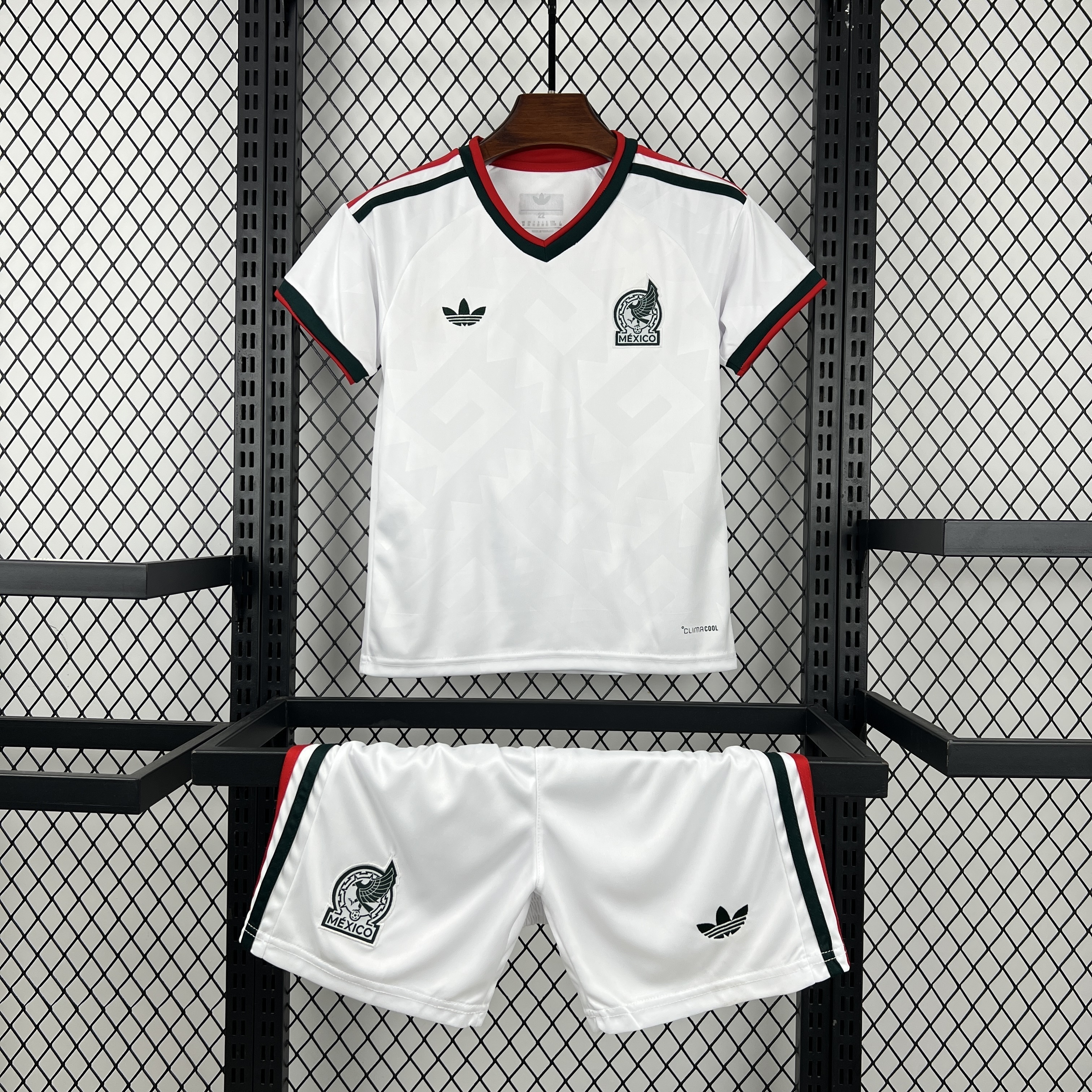 Mexico Soccer Jersey Away Kids Kit Jersey+Shorts World Cup 2026