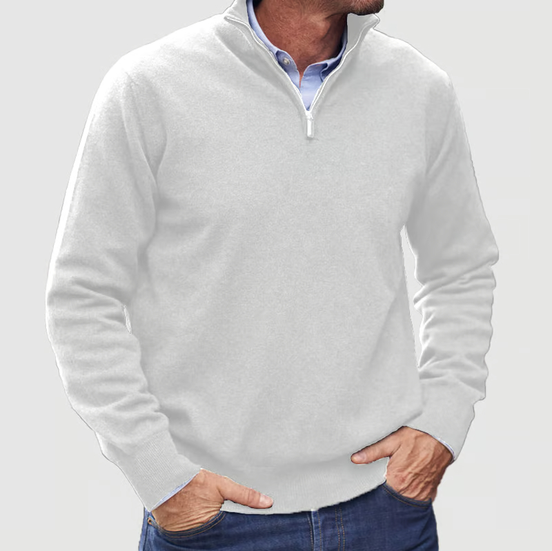 🔥Last Day 49% OFF-Men's Casual Zipper Basic Sweater
