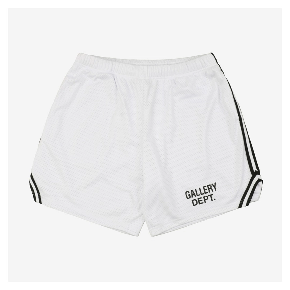 Gallery Dept English Letter Mesh Basketball Shorts (Black/White)