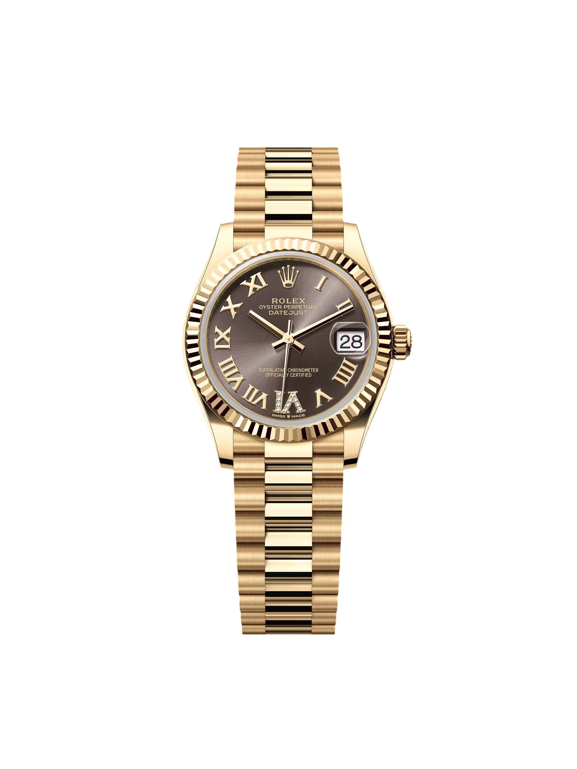 [2026 Mirror Grade]RLX Datejust m278278-0032 Dark Grey 31mm Dial President Bracelet Watch
