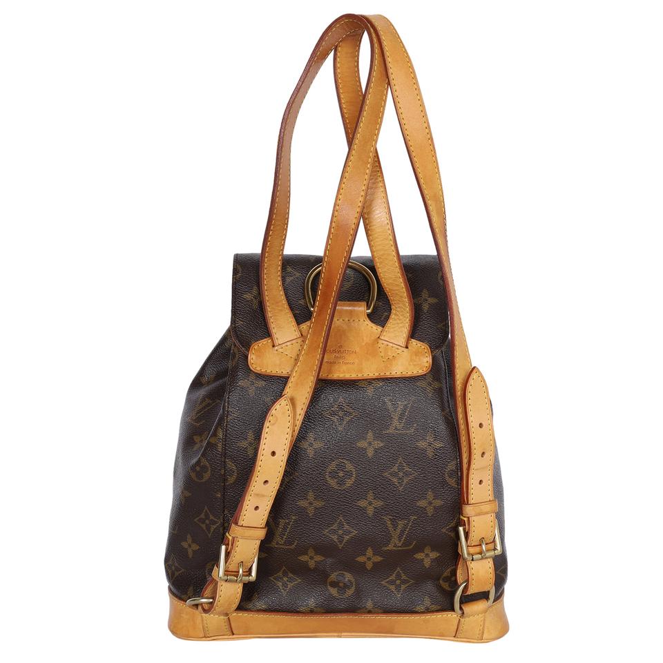 Monogram Canvas Montsouris Backpack MM Brown