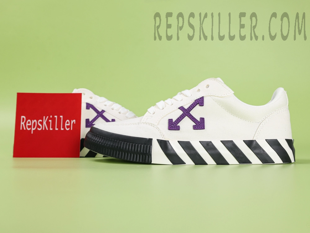 OFF-WHITE Vulc Low Canvas White Purple