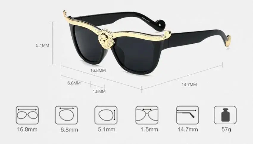 Wild Lion Head Queen Style