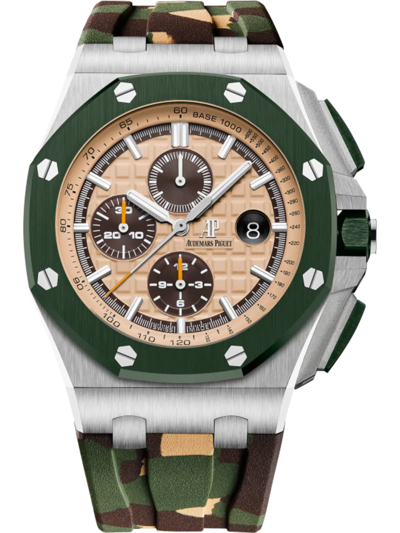 [2026 Mirror Grade]Audemars Piguet  OFFSHORE Beige Camouflage Dial CHRONOGRAPH 44mm 26400SO.OO.A054CA.01