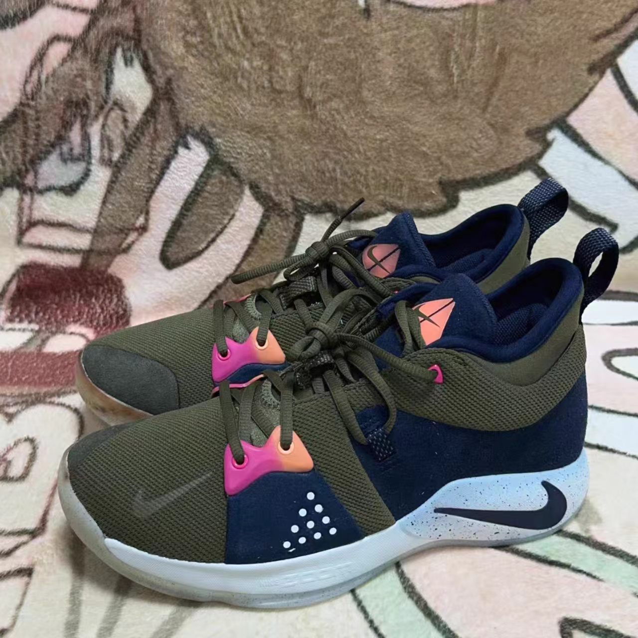 Nike PG 2 Olive Canvas Midnight Navy