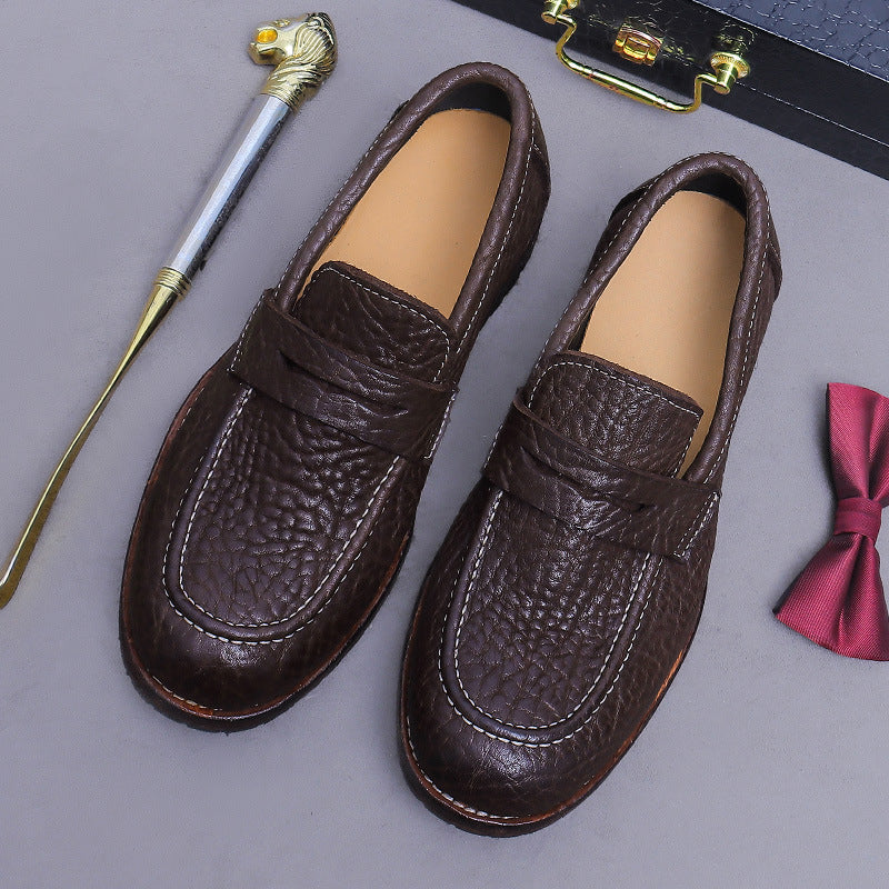 (Ships in 6 days)Goodyear Welt Leather-Sole Slip-On Business Shoes 1570-53