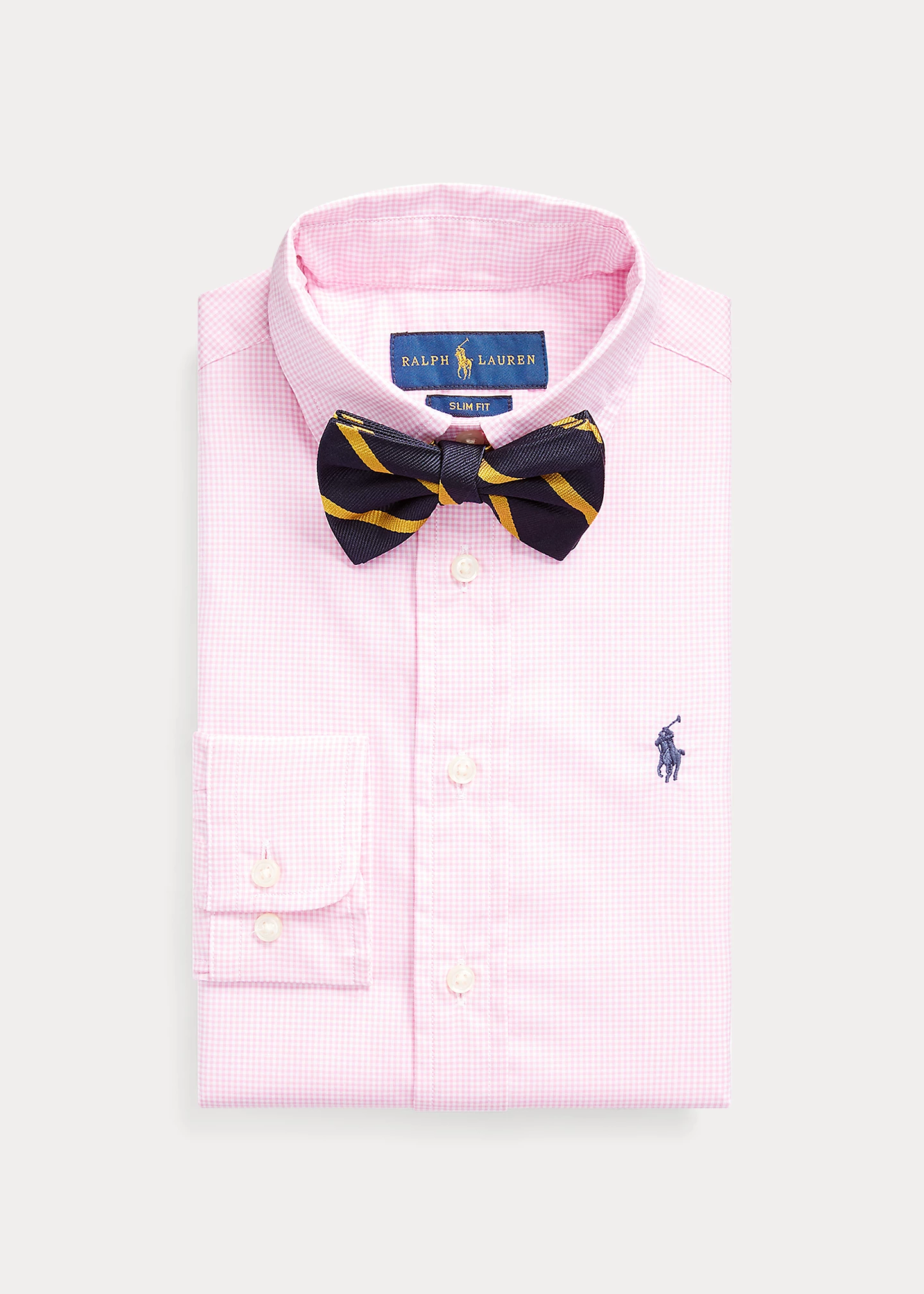Slim Fit Gingham Cotton Dress Shirt