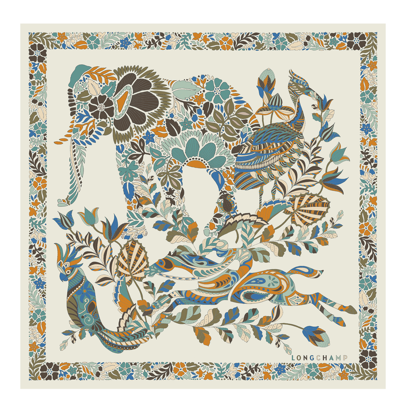 Forêt Longchamp Silk scarf 50