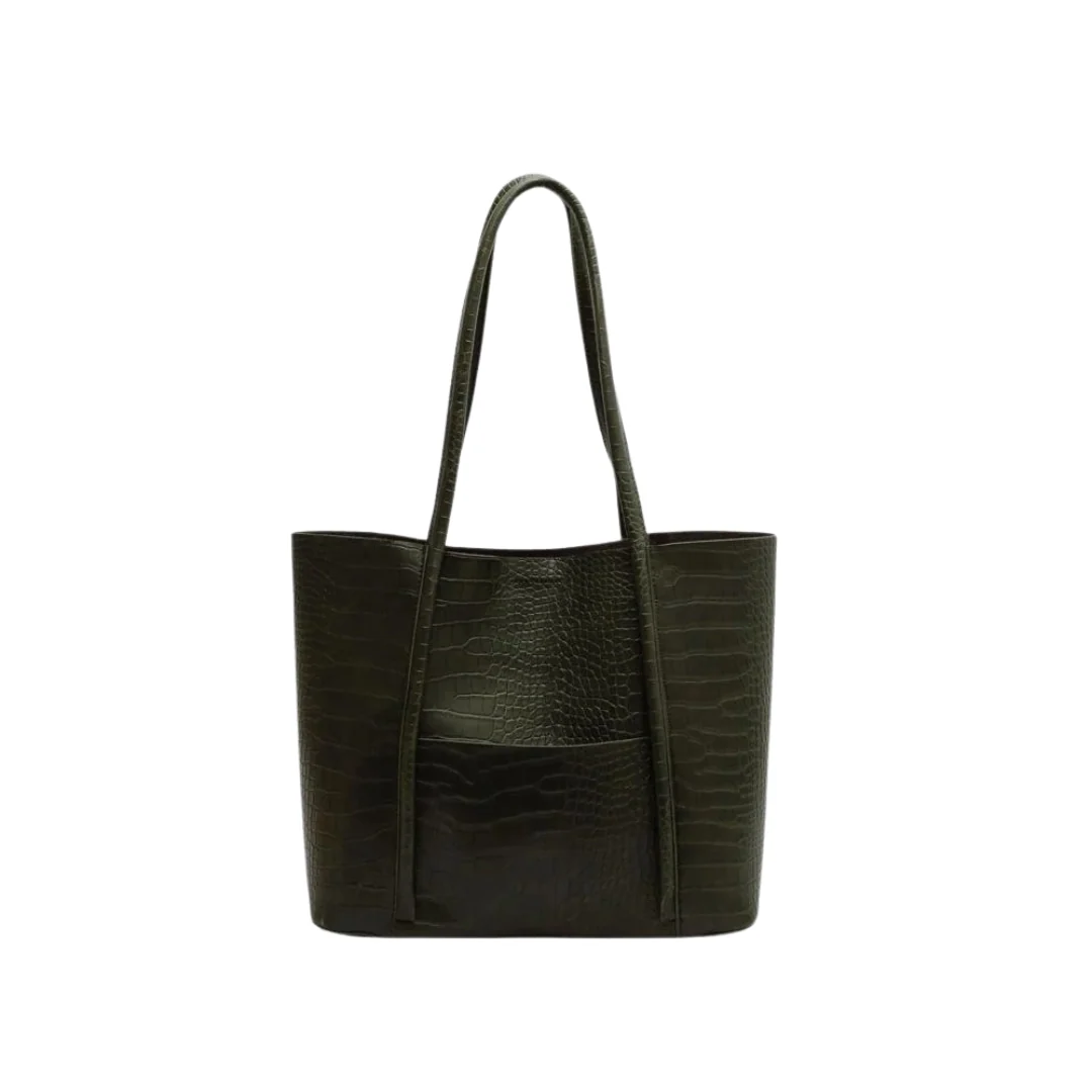 Faux Croc Tote