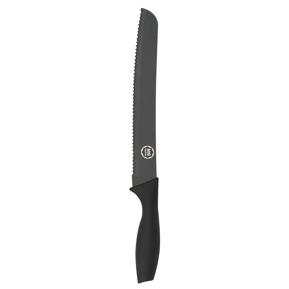 MG HOME Nóż do krojenia chleba 8” MG Home Black, stal nierdzewna, czarny