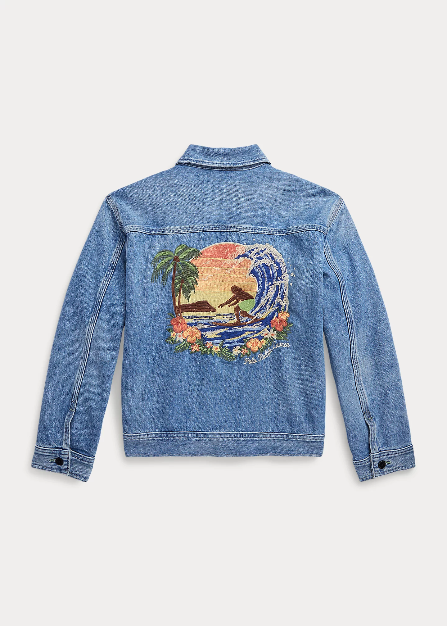 Surfer Denim Full-Zip Trucker Jacket