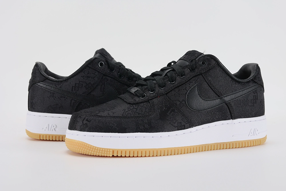 Fragment Design X CLOT X Air Force 1 'Black Silk' Replica