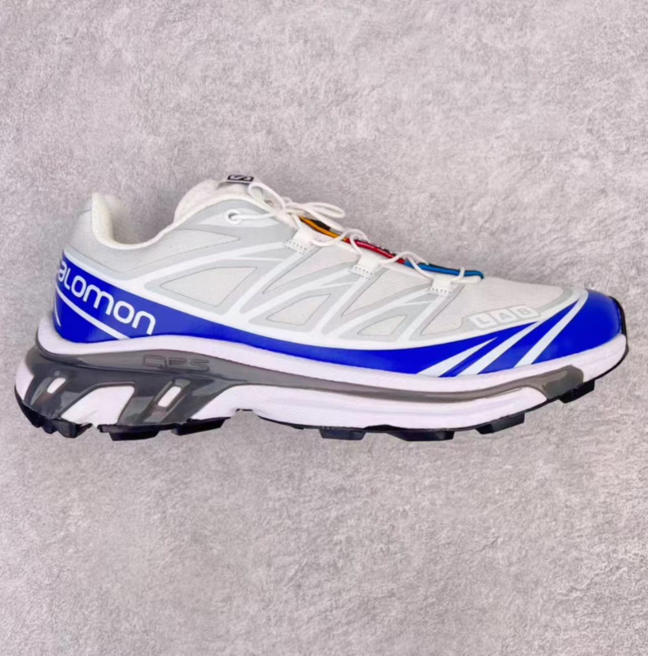 Salomon XT-6 White Blue Grey Hiking Shoes