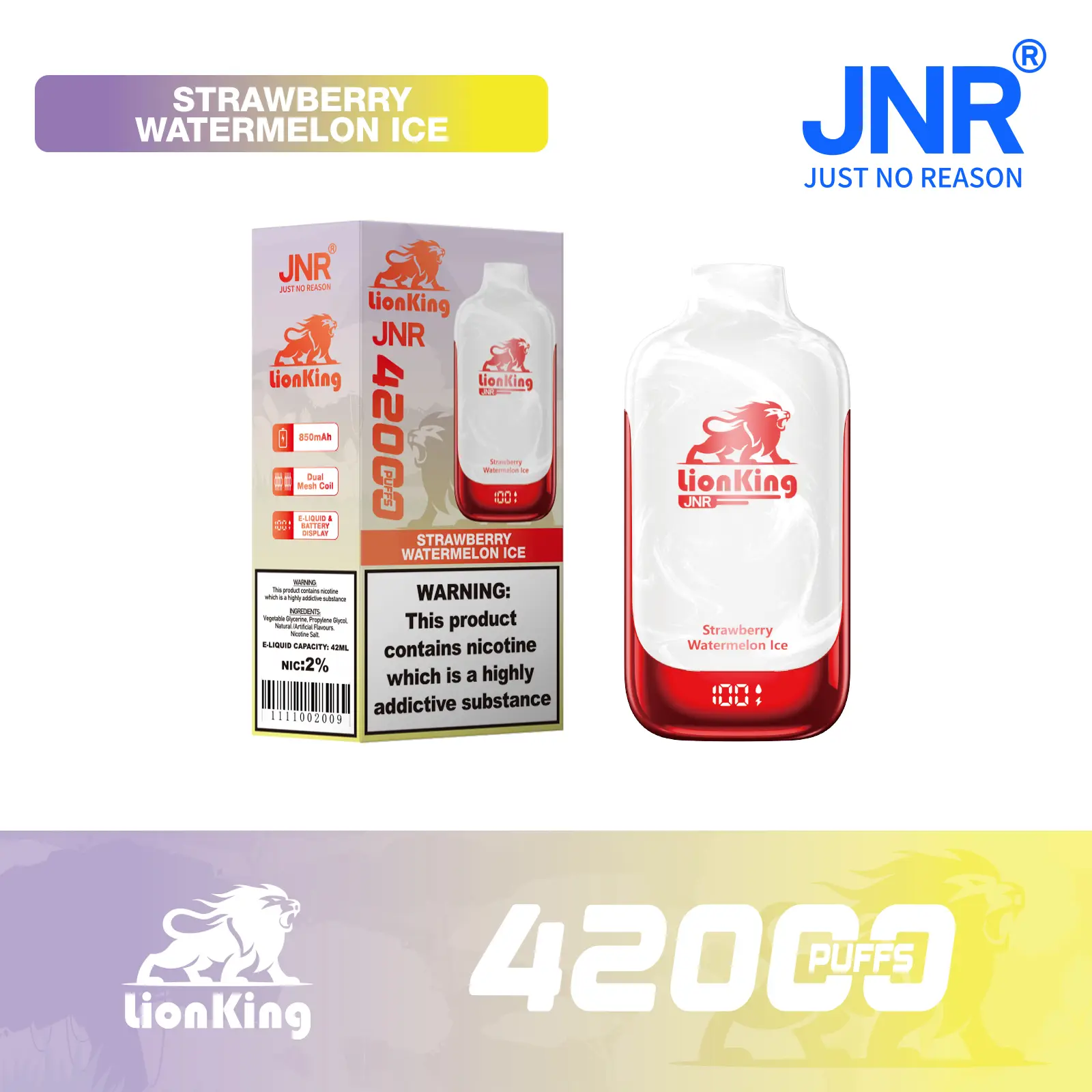 JNR Lion King 42000 Puff Disposable Vape
