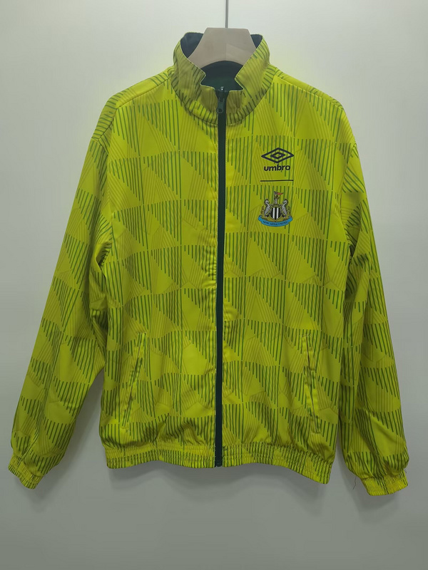 Newcastle United Retro Reversible Double-Sides Windbreaker Jacket 1991