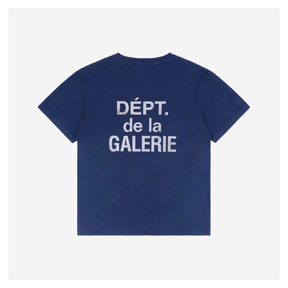 Gallery Dept Distressed White French Letter Print T-Shirt