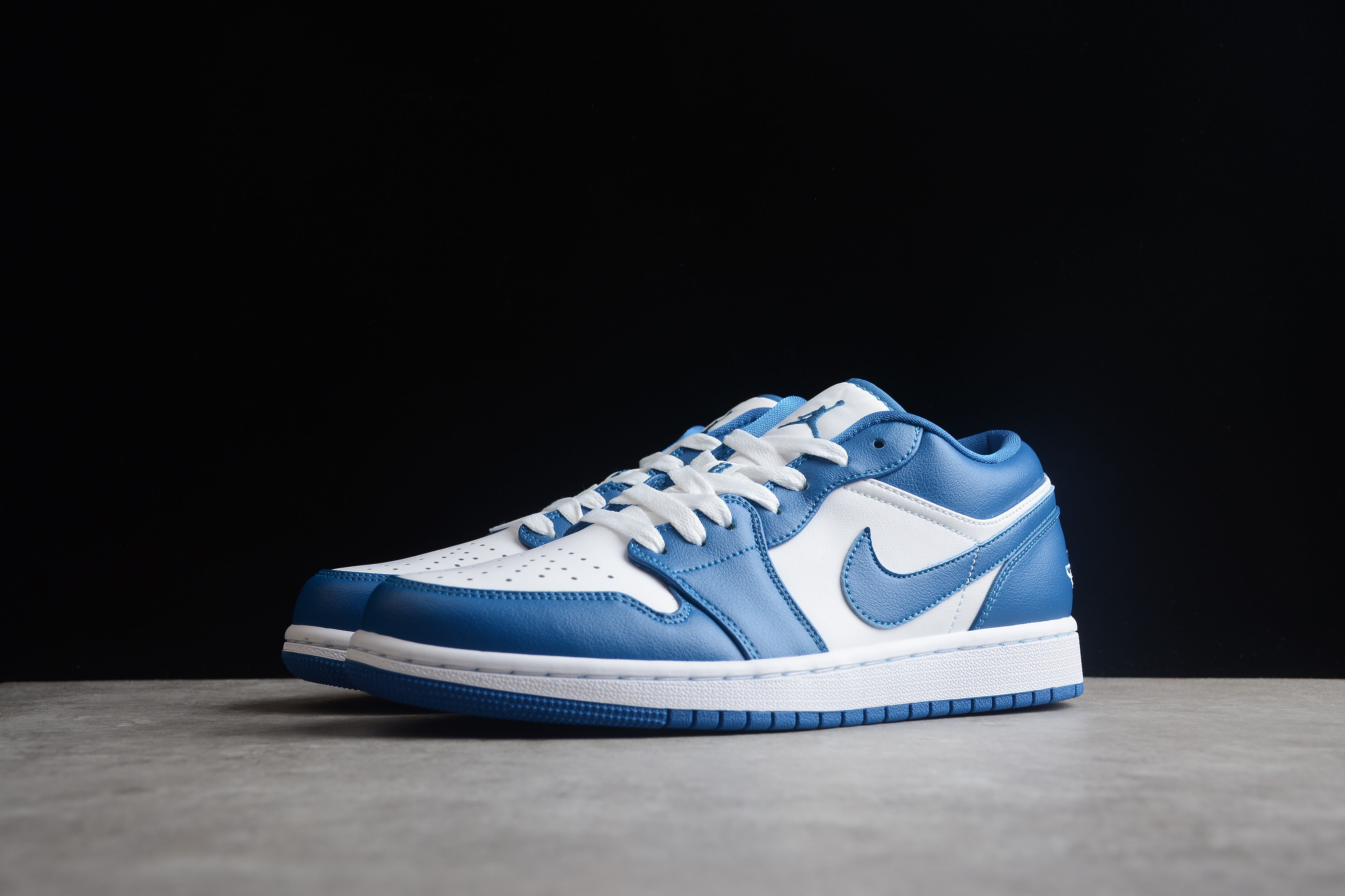 Air Jordan 1 Low Dark Navy Blue White DC0774-114