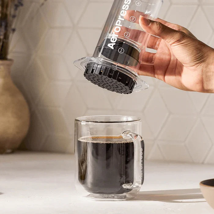 Clear Single Cup 3-in-1 Coffee Press