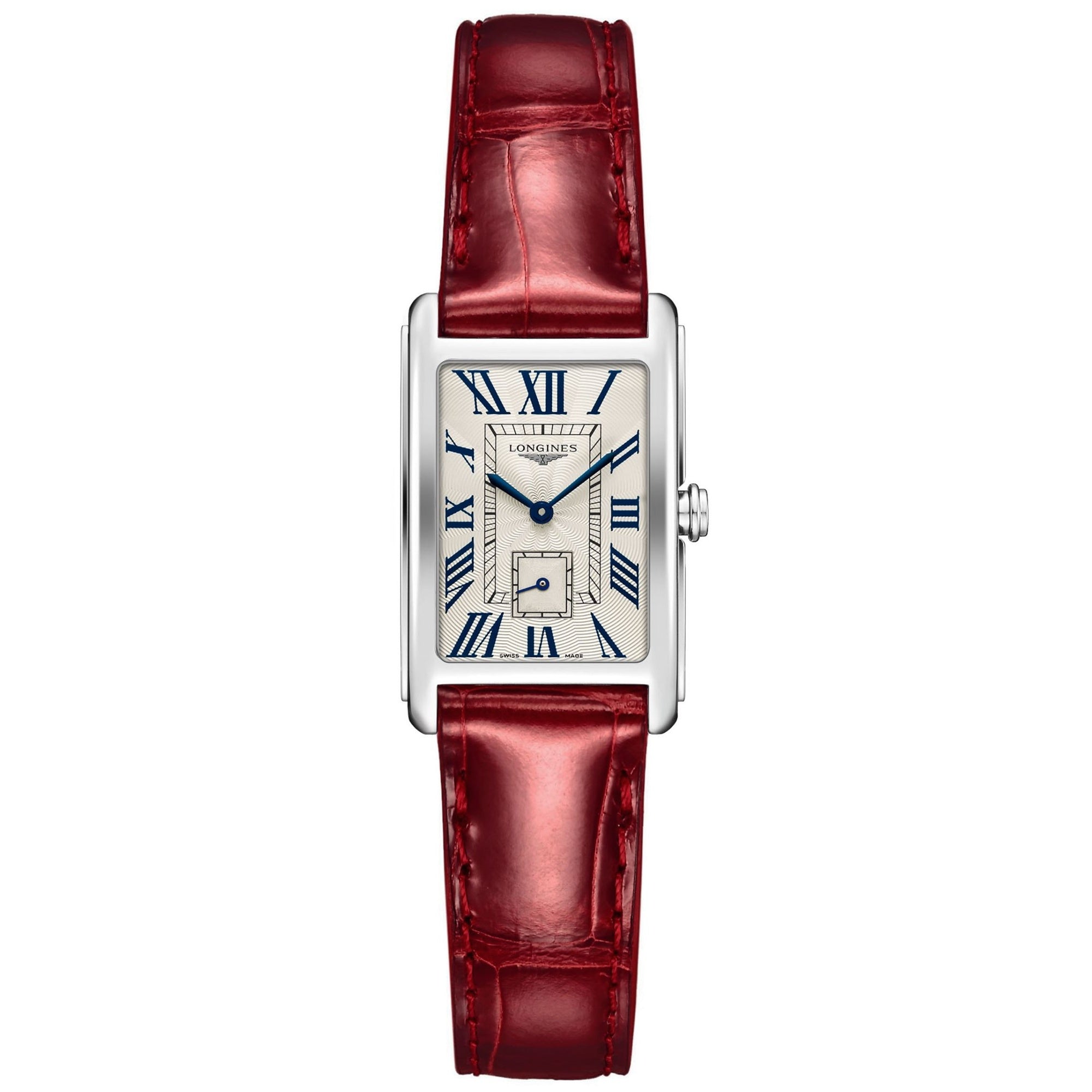[2026 Mirror Grade]Longines Women's L5.255.4.71.5 Dolcevita Red Leather Watch
