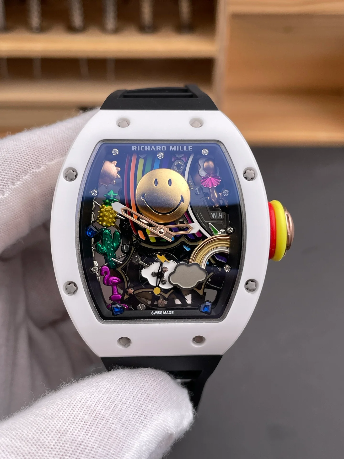 RM35-02 Carbon Fiber Red Bezel V7 Version