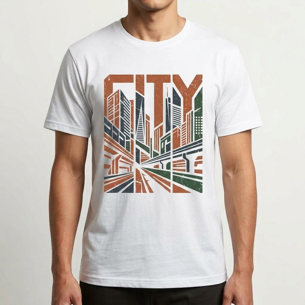 City Varsity Tee, Vintage Athletic Graphic T-Shirt, Unisex Streetwear Shirt CityTee2