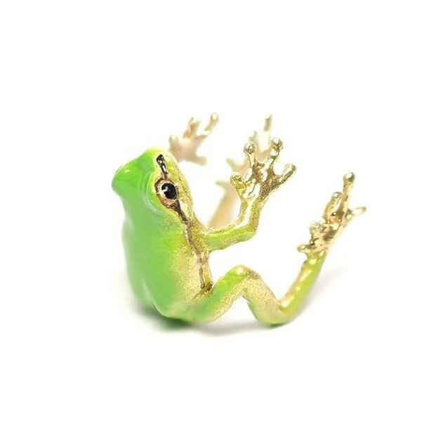 🐸Tree Frog Ring & Earrings