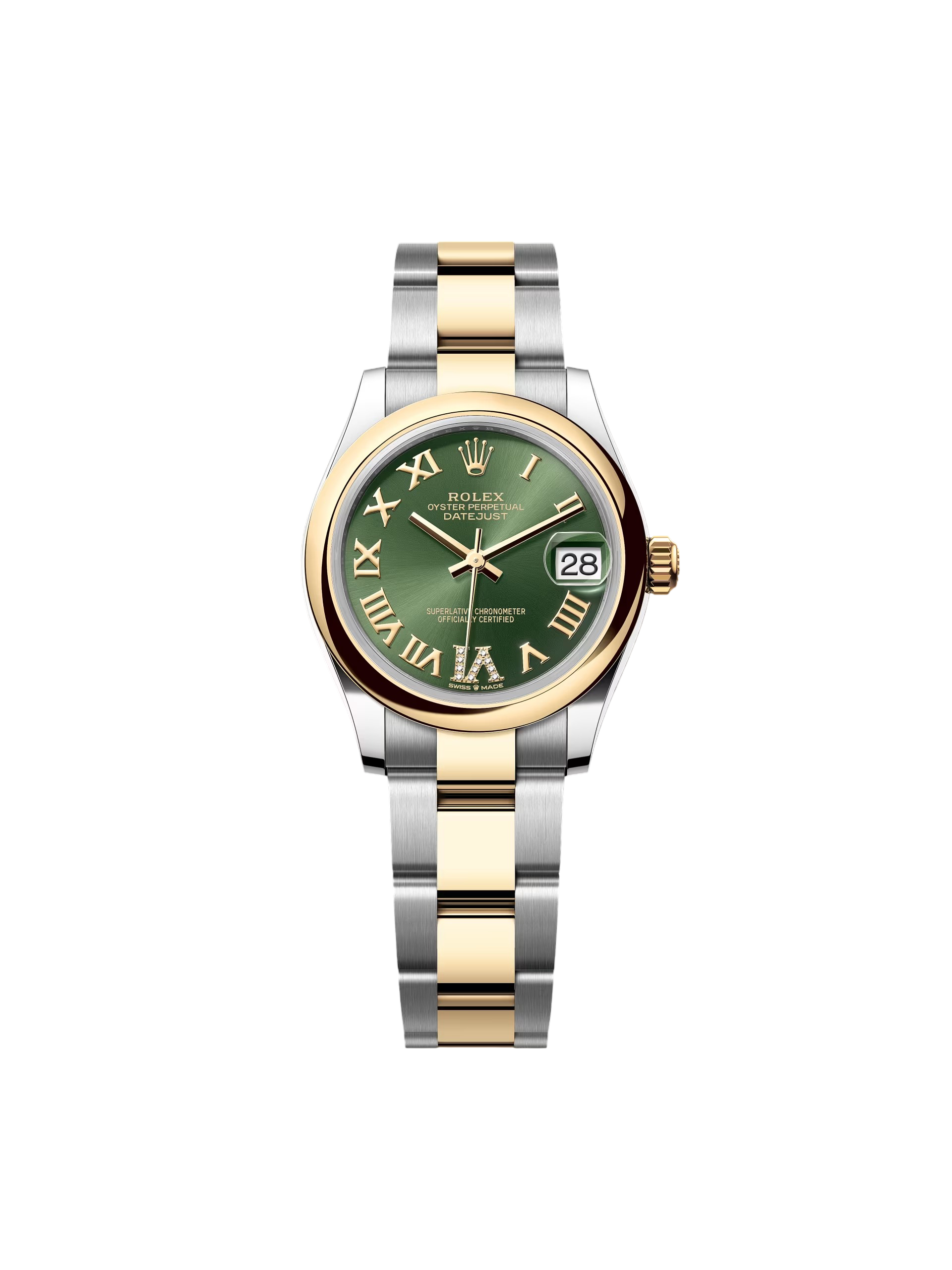 [2026 Mirror Grade]RLX Datejust m278243-0015/0016 31mm Olive Green Dial Yellow Rolesor Oyster Watch
