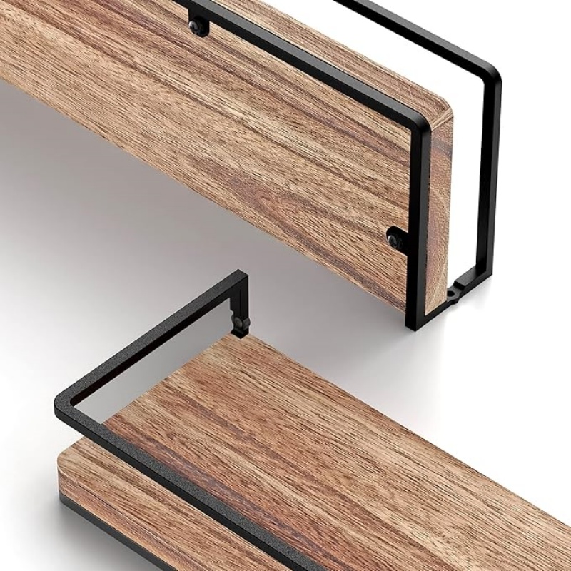 Floating Shelves Black 17 inch