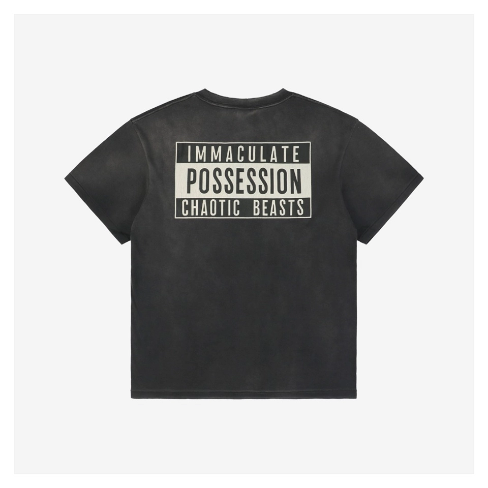 Saint Michael Four-Eyed Smile Print T-Shirt