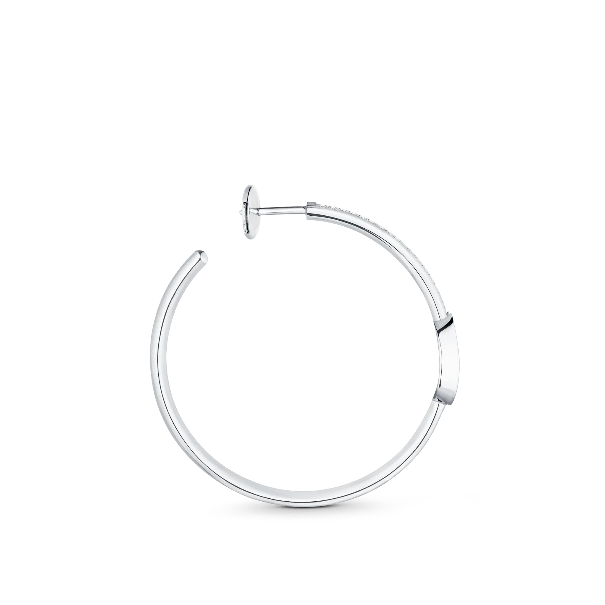 Louis Vuitton Idylle Blossom Hoops, White Gold And Diamonds