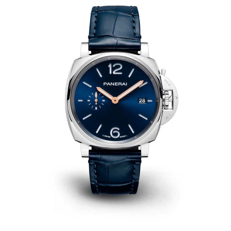 [2026 Mirror Grade]Luminor Due Blue Alligator Strap 42mm