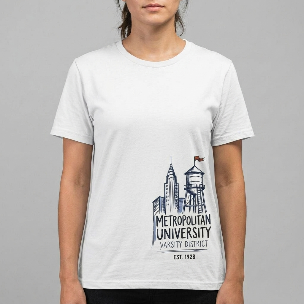 City Varsity Tee, Vintage Athletic Graphic T-Shirt, Unisex Streetwear Shirt CityTee7