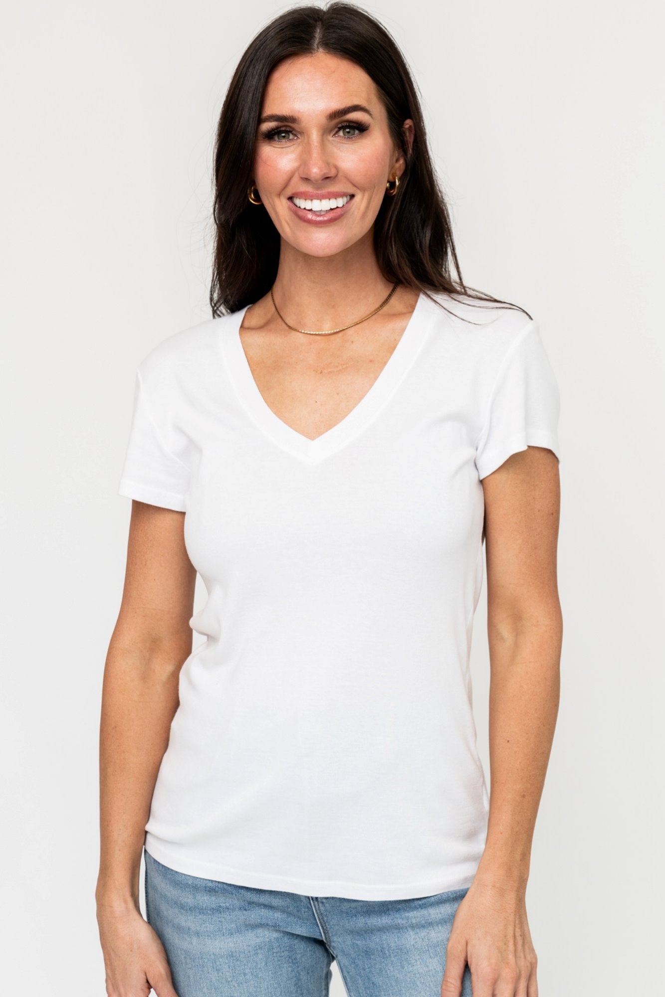 ‌Breeze Drape V-Neck Tee